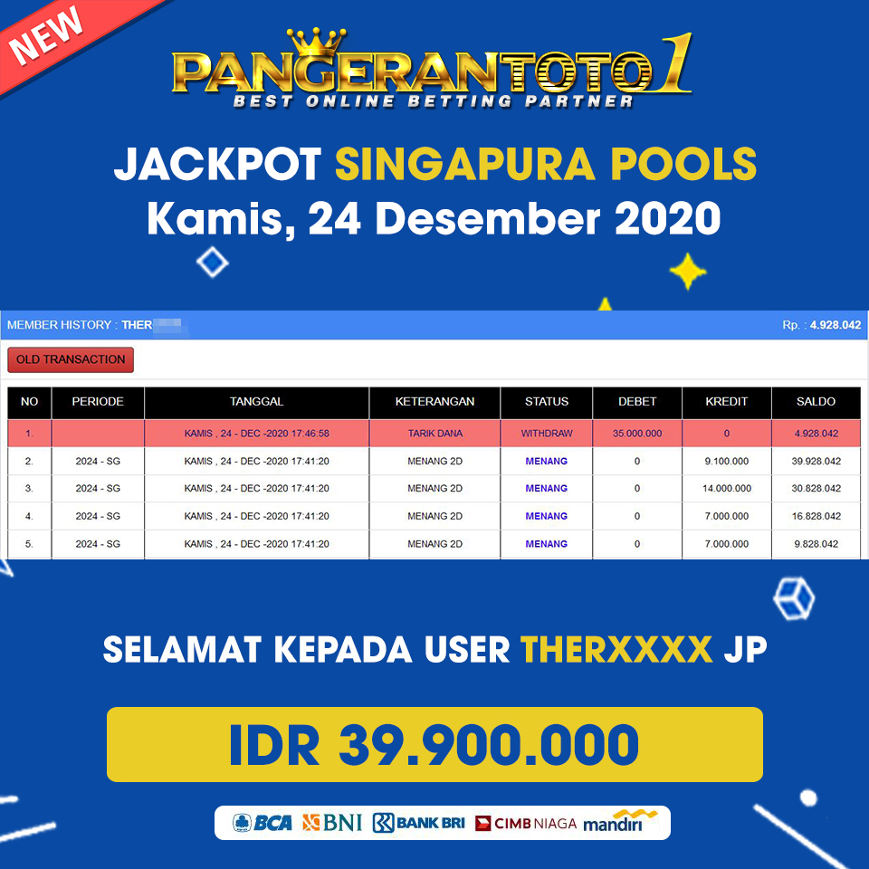 Bukti Jackpot Togel Online Padang
